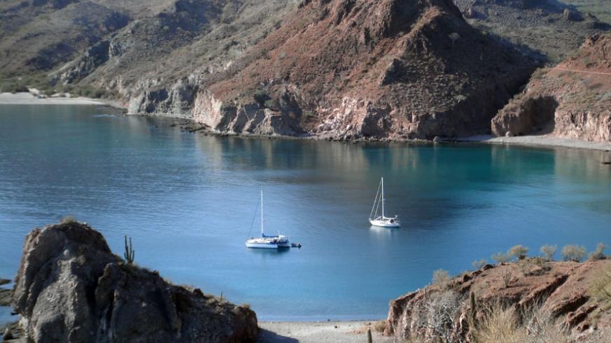 Anchorages are virtually empty in the Sea of Cortez during late summer.