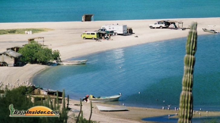 Beach camping still exists in a few places along the Sea of Cortez