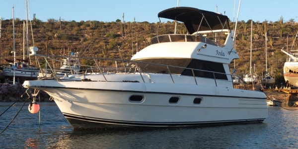 1992 Gulf Craft 38' This boat is in excellent condition, owned by the boatyard. It has twin Volvo Penta 6 cyl diesels.$76,000USD